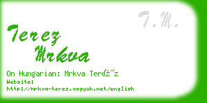 terez mrkva business card